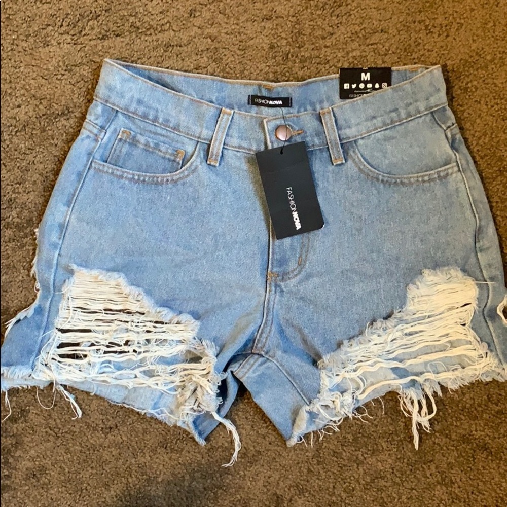 Fashion Nova Distressed Shorts